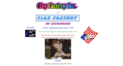 Desktop Screenshot of clayfactoryinc.com
