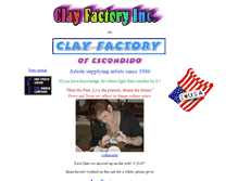 Tablet Screenshot of clayfactoryinc.com
